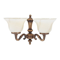 Unbranded 810 2 - 2 Light Antique Brass Wall Light