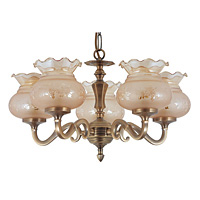 Traditional Georgian cast brass hanging pendant light in an antique brass finish which can be used w