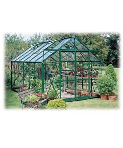 8x12 Double Door Greenhouse Green Safety