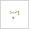 9 Carat Gold Cubic Zirconia Nose Stud