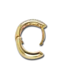 9 carat gold Mens Diamond Hoop Earring