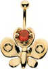 9 Carat Gold Papillion Bellybar Attachment