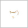 9 Carat Gold Plain Polished Disk Nose Stud