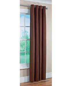 90 x 90 Lima Ring Top Curtain - Chocolate
