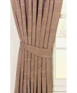 50% polyester, 50% cotton.Dry clean only.Complete with tiebacks.Width 228cm/90in.Drop 228cm/90in