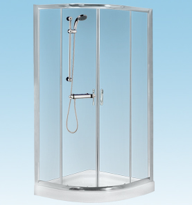 Unbranded 900 Quadrant With Bar Mixer Valve