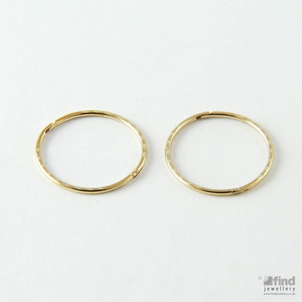 Unbranded 9ct 16mm Solid Gold Sleeper Earrings 16mm