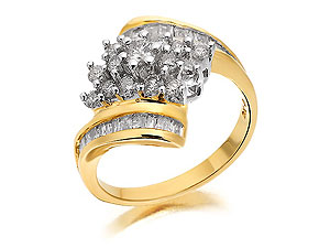 Unbranded 9ct-Gold-1-Carat-Diamond-Ring-046072