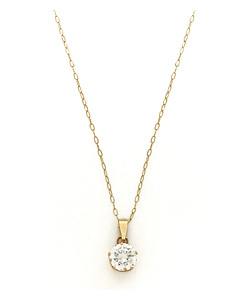 9ct Gold 1ct Style Cubic Zirconia Pendant