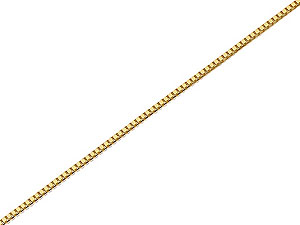 Unbranded 9ct-Gold-1mm-Wide-Venetian-Box-Chain--18-189469
