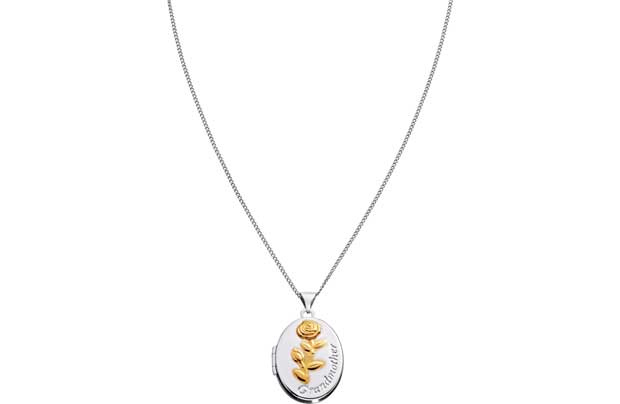 Unbranded 9ct Gold and Sterling Silver Grandmother Locket