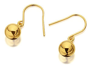 Unbranded 9ct-Gold-Ball-Hook-Wire-Drop-Earrings--6mm--071053