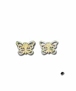 9ct Gold Butterfly Studs