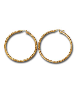 9ct Gold Cable Twist Creoles