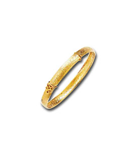 9ct Gold Celtic Style Expanding Bangle