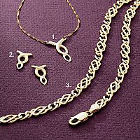9ct. Gold Celtic Twist Pendant