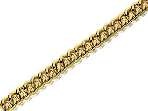 Unbranded 9ct-Gold-Chunky-Link-Curb-Bracelet-And-Nautical-Bolt-Ring-077201