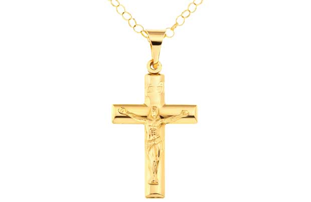 9ct Gold Crucifix Pendant