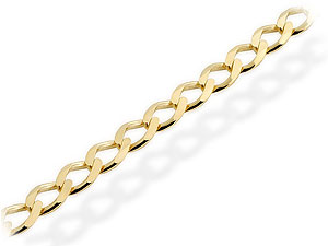 Unbranded 9ct-Gold-Diamond-Curb-Curb-Link-Bracelet-075620