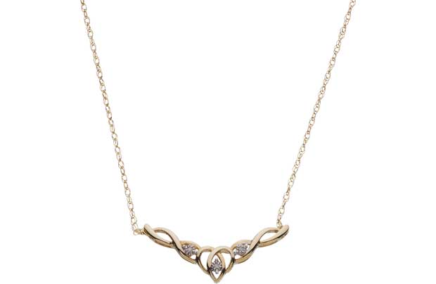 This delicate necklet is designed with 3 diamonds that sparkle against their 9ct yellow gold setting. Whether its time to treat yourself or someone you love