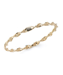 9ct Gold Fancy Twist Slave Bangle