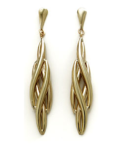 9ct Gold Flame Drops