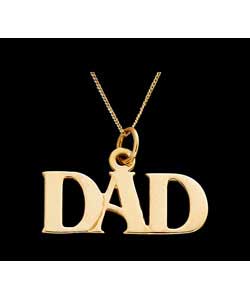 9ct Gold Gents Dad; Pendant