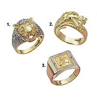 9ct. Gold Gents Diamond Set Eagle Ring