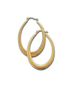 9ct Gold Graduated Oval Creoles