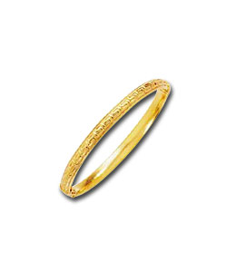 9ct Gold Greek Key Style Bangle
