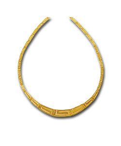 9ct Gold Greek Key Style Necklet