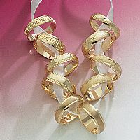 9ct. Gold Greek Key Wedding Ring