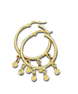 9ct Gold Gypsy Style Creoles