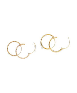 9ct Gold Hinged Hoops