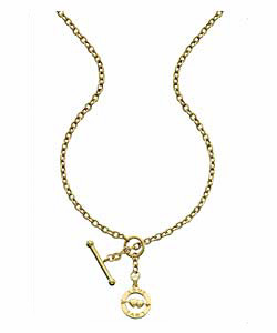 9ct Gold I Love You Ring T-Bar Chain