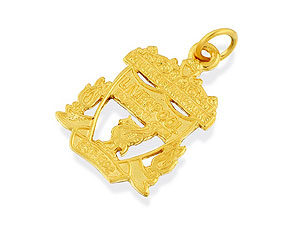 Unbranded 9ct-Gold-Liverpool-FC-Cut-Out-Crest-Pendant-102252