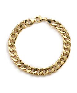 9ct Gold Mens Curb Bracelet