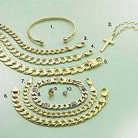 9ct. Gold Mens Diamond Cross Earring