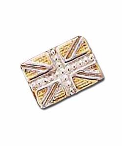 9ct Gold Mens Union Jack Earring