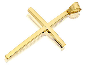 Unbranded 9ct-Gold-Modern-Cross-186323