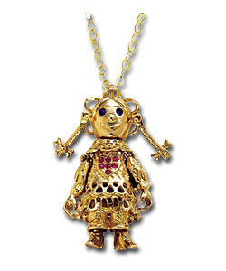 9ct Gold Movable Large Ragdoll Pendant