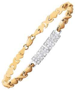 Rhodium plated.Length 18cm/7.5in