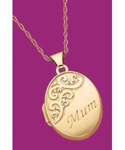 9ct Gold Mum; Family Locket