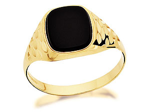 Unbranded 9ct-Gold-Onyx-Signet-Ring-183753