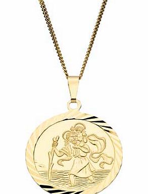 Unbranded 9ct Gold Plated Sterling Silver St. Christopher
