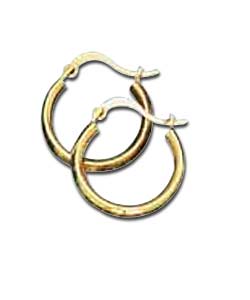 9ct Gold Small Hoop Creoles