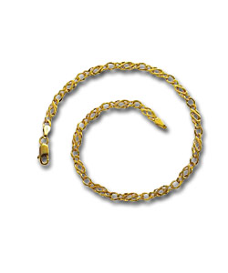 9ct Gold Solid Celtic Style Anklet