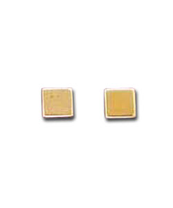 9ct Gold Square Studs