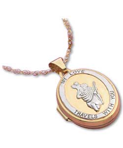 9ct Gold St Christopher Locket Pendant