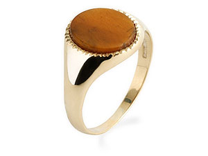 Unbranded 9ct-Gold-Tigers-Eye-Signet-Ring-183803